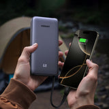 Baterie externa UGREEN Nexode PB536 (55988B), Incarcare rapida, Afisaj digital, USB, Type-C, USB-C Cable, 45W, 20000mAh, gri