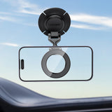 Suport auto Acefast cu Incarcare Wireless (D65), Magnetic, 15W, 3+1 Axis Adjustability, Lumina, Pliabil, negru
