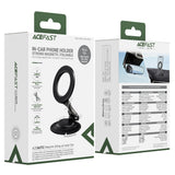 Suport auto Acefast (D64), Magnetic, cu Design tri-axial, Pliabil, Universal, negru