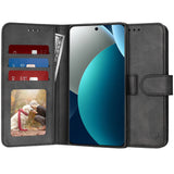 Husa pentru Xiaomi Redmi Note 15 Pro 4G, Techsuit Diary Book, negru