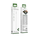 Stylus pen Acefast (V3), pentru iPad, Active, Capacitive, cu Wireless Charging, Minimal Lag, 90mAh, Type-C, alb