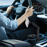 Suport auto Acefast Magnetic, cu 2 Bases, N52 Magnets, Multi-angle Adjustment, Non‑slip Silicon, Universal, negru