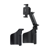 Suport auto Acefast cu 2 Bases, Reliable Clamps, One-key Opening, Flexible Rod, Non‑slip Silicon, Universal, negru
