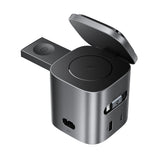 Incarcator wireless 6in1 Acefast (Z9), Wired si Incarcare Wireless rapida, GaN, USB, USB-C, 80W, Phone/Watch/Buds/Laptop, negru