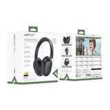 Casti wireless Acefast Wireless Headset (H12), 4-Mic Hybrid ANC, 40mm Hi-Fi, BT 5.4, Game Mode, Bass Boost, HD Mic, alb