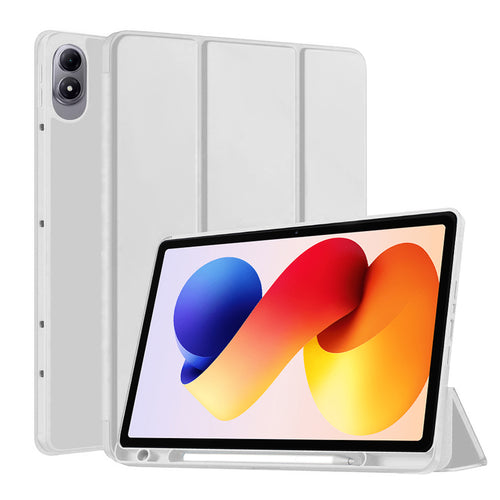 Husa tableta pentru Xiaomi Redmi Pad 2 Pro, Techsuit Flex Trifold (cu Pencil Holder), gri