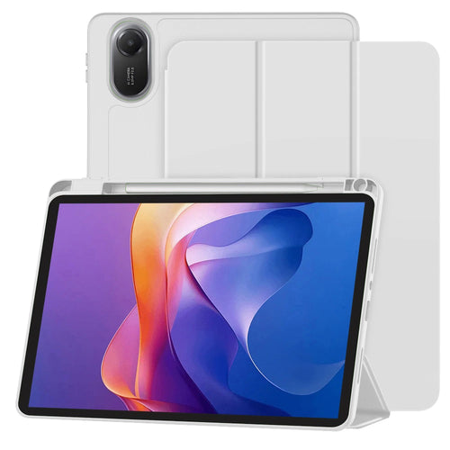 Husa tableta pentru Xiaomi Redmi Pad 2, Techsuit Flex Trifold (cu Pencil Holder), gri