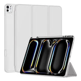 Husa tableta pentru iPad Pro 13 (2024), Techsuit Flex Trifold (cu Pencil Holder), gri