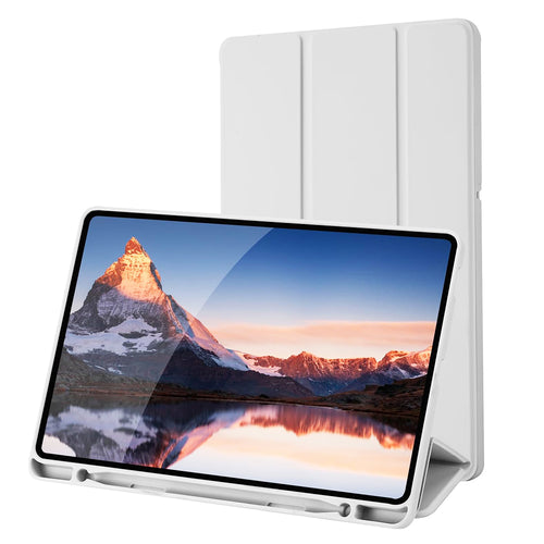 Husa tableta pentru Samsung Galaxy Tab S6 Lite 10.4 P610/P615, Techsuit Flex Trifold (cu Pencil Holder), gri