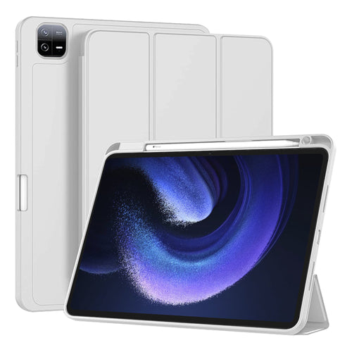 Husa tableta pentru Xiaomi Pad 6, Techsuit Flex Trifold (cu Pencil Holder), gri
