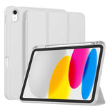 Husa tableta pentru iPad 10 (2022) 10.9, Techsuit Flex Trifold (cu Pencil Holder), gri