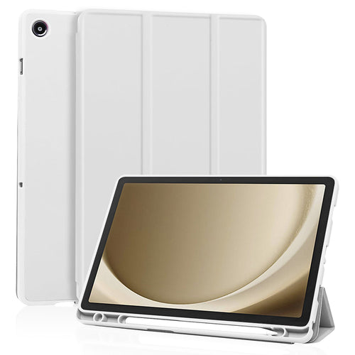 Husa tableta pentru Samsung Galaxy Tab A9 Plus, Techsuit Flex Trifold (cu Pencil Holder), gri