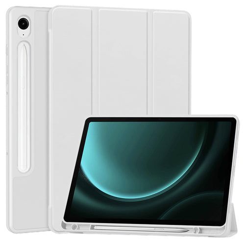 Husa tableta pentru Samsung Galaxy Tab S9, Techsuit Flex Trifold (cu Pencil Holder), gri