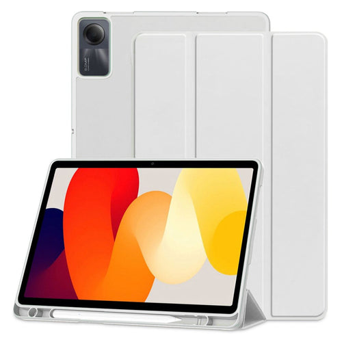 Husa tableta pentru Xiaomi Redmi Pad SE 11, Techsuit Flex Trifold (cu Pencil Holder), gri