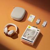 Casti wireless Baseus Casti Wireless Inspire XH1 (A00085701233-00), Sound by Bose, BT 6.1, Dolby, ANC, Hi-Res, LDAC, 800mAh, alb
