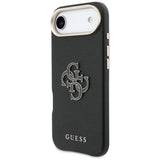Husa pentru iPhone 17 Air, Guess Hardcase Resin Logo (GUHCP17M5PS4RGGK), negru