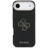 Husa pentru iPhone 17 Air, Guess Hardcase Resin Logo (GUHCP17M5PS4RGGK), negru