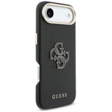 Husa pentru iPhone 17 Air, Guess Hardcase Resin Logo (GUHCP17M5PS4RGGK), negru