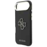 Husa pentru iPhone 17 Air, Guess Hardcase Resin Logo (GUHCP17M5PS4RGGK), negru