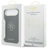 Husa pentru iPhone 17 Air, Guess Hardcase Resin Logo (GUHCP17M5PS4RGGK), negru