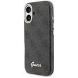 Husa pentru iPhone 17, Guess 4G Script MagSafe (GUHMP17S5P4FWMSK), negru