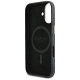 Husa pentru iPhone 17, Guess 4G Script MagSafe (GUHMP17S5P4FWMSK), negru