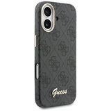 Husa pentru iPhone 17, Guess 4G Script MagSafe (GUHMP17S5P4FWMSK), negru