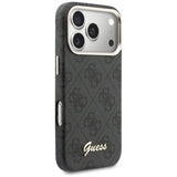 Husa pentru iPhone 17 Pro, Guess 4G Script MagSafe (GUHMP17L5P4FWMSK), negru