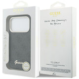 Husa pentru iPhone 17 Pro Max, Guess 4G Script MagSafe (GUHMP17X5P4FWMSK), negru