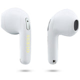 Casti wireless Guess Script Print (GUTWSA15HETH), In-ear, Bluetooth, TWS, Small Round Design, alb