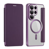 Husa pentru Samsung Galaxy S26 Ultra, Techsuit SmartMag Book Case, albastru