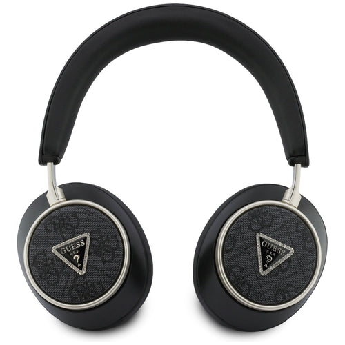 Casti wireless Guess 4G Triangle Logo (GUBHC15P4MRCTK), Bluetooth, ENC Technology, Over-ear, Eco Leather, negru