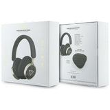 Casti wireless Guess 4G Triangle Logo (GUBHC15P4MRCTK), Bluetooth, ENC Technology, Over-ear, Eco Leather, negru