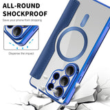 Husa pentru Samsung Galaxy S26 Ultra, Techsuit SmartMag Book Case, albastru