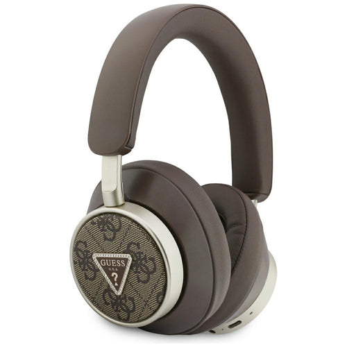 Casti wireless Guess 4G Triangle Logo (GUBHC15P4MRCTW), Bluetooth, ENC Technology, Over-ear, Eco Leather, maro