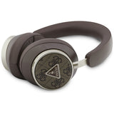 Casti wireless Guess 4G Triangle Logo (GUBHC15P4MRCTW), Bluetooth, ENC Technology, Over-ear, Eco Leather, maro