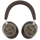 Casti wireless Guess 4G Triangle Logo (GUBHC15P4MRCTW), Bluetooth, ENC Technology, Over-ear, Eco Leather, maro