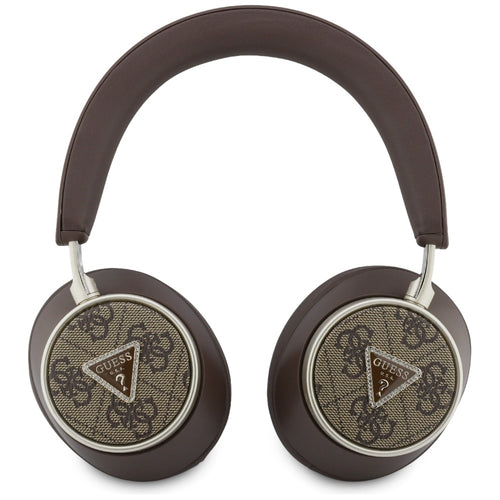 Casti wireless Guess 4G Triangle Logo (GUBHC15P4MRCTW), Bluetooth, ENC Technology, Over-ear, Eco Leather, maro