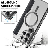 Husa pentru Samsung Galaxy S26 Ultra, Techsuit SmartMag Book Case, albastru