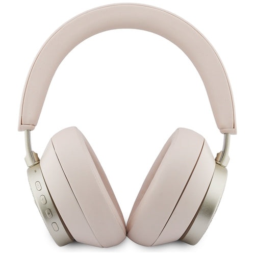 Casti wireless Guess 4G Triangle Logo (GUBHC15P4MRCTP), Bluetooth 5.4, ENC Technology, Over-ear, Eco Leather, roz