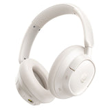 Casti wireless Baseus Bas BH1 NC (A0203702), Bluetooth 6.0, ANC, Hi-Res, 5-Microfon ENC, CloudComfort, Reglabil, alb
