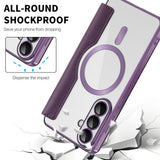 Husa pentru Samsung Galaxy S26 Plus, Techsuit SmartMag Book Case, albastru