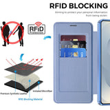 Husa pentru Samsung Galaxy S26 Plus, Techsuit SmartMag Book Case, bleu