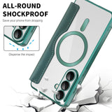 Husa pentru Samsung Galaxy S26 Plus, Techsuit SmartMag Book Case, albastru