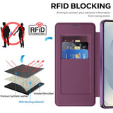 Husa pentru Samsung Galaxy S26, Techsuit SmartMag Book Case, albastru