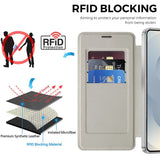 Husa pentru Samsung Galaxy S26, Techsuit SmartMag Book Case, albastru