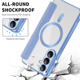 Husa pentru Samsung Galaxy S26, Techsuit SmartMag Book Case, bleu