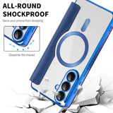 Husa pentru Samsung Galaxy S26, Techsuit SmartMag Book Case, albastru