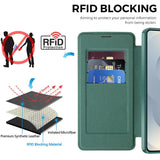 Husa pentru Samsung Galaxy S26, Techsuit SmartMag Book Case, albastru