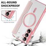 Husa pentru Samsung Galaxy S26, Techsuit SmartMag Book Case, albastru